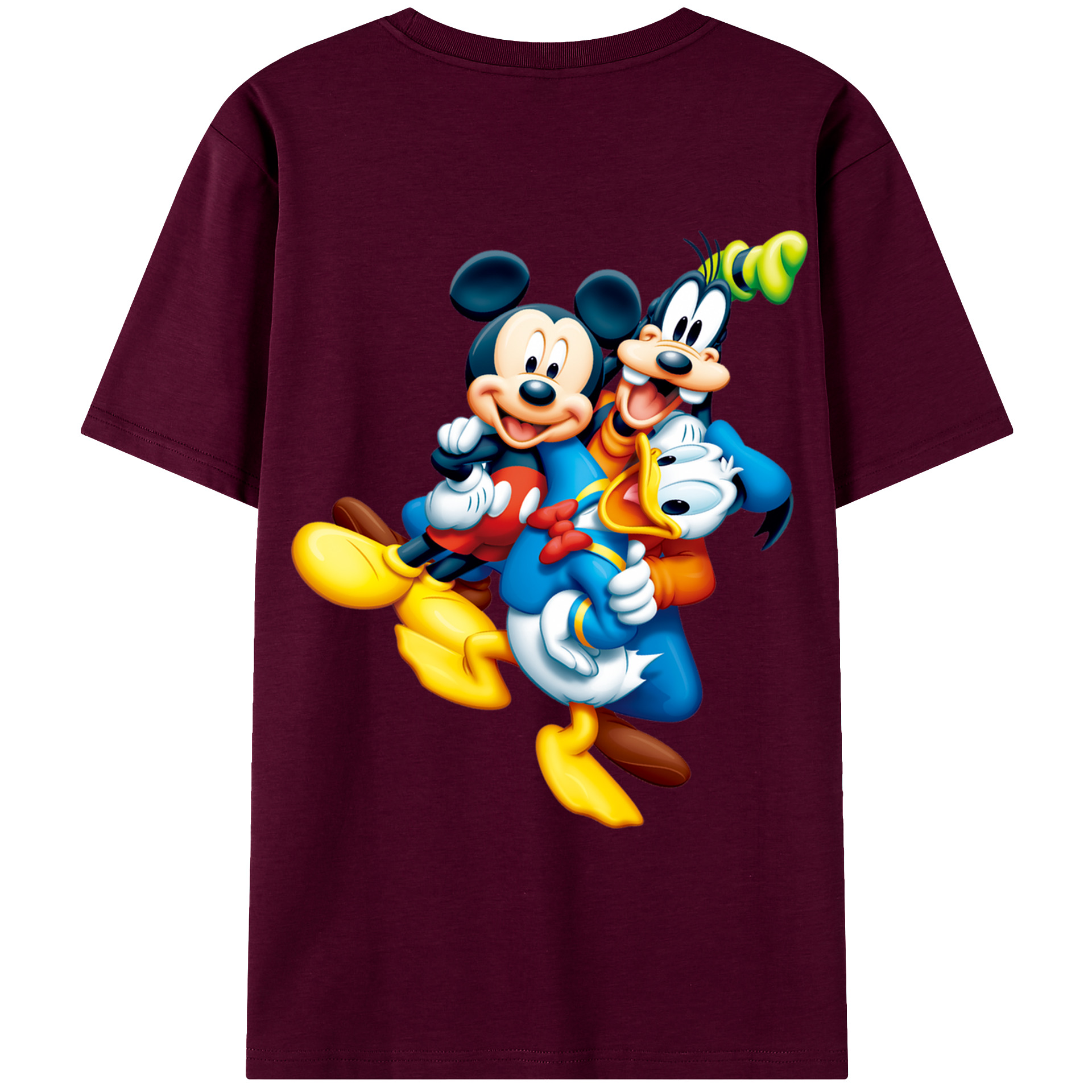（画像用） ミッキーマウス Mickey Mouse レディース半袖Tシャツ(バックプリント)